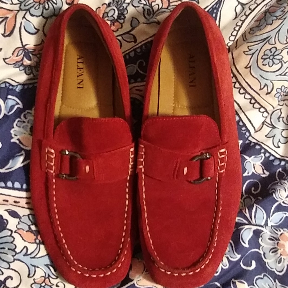 Alfani suede loafers